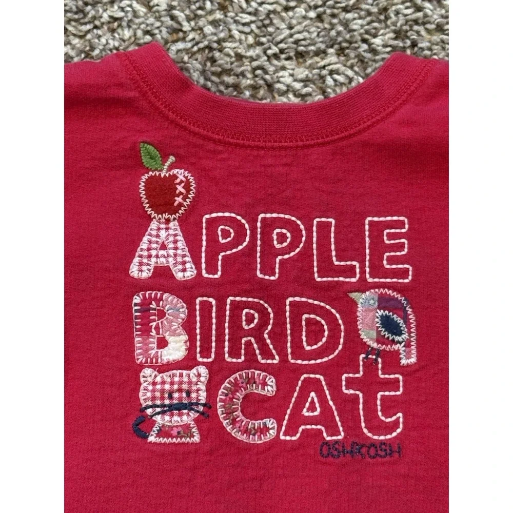 Vintage Oshkosh B'gosh RARE Sweatshirt‎ Toddler Girls 24M Crewneck ABC's